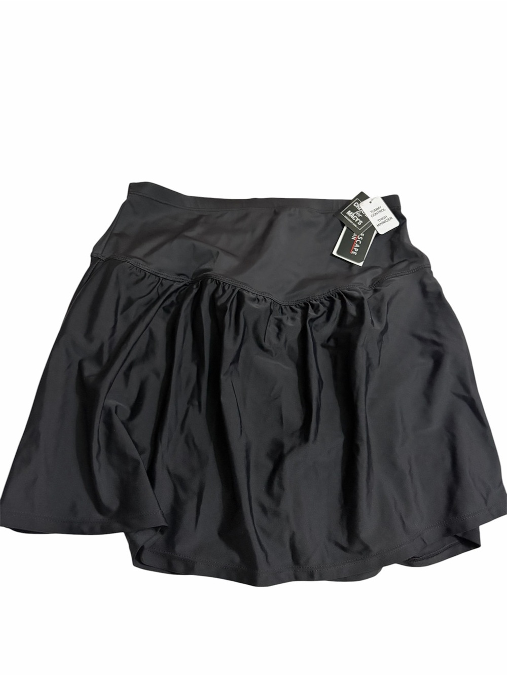 Island Escape Black Swim Skirt with Built  inbrief underneath